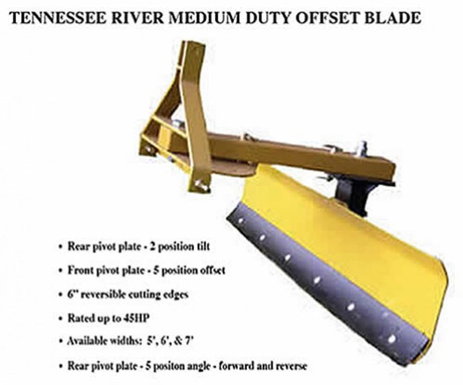 O'Bryan's Farm Equipment Tennessee River Implements 7' Medium Duty Offset Blade 7MDOB Specifications